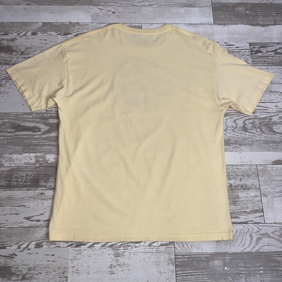 Alstyle Shirt Mens XL Yellow Florida Dolphins Embroidered Graphic Tee Souvenir - Picture 7 of 8